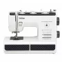 Brother HF27 máquina de coser, 27 puntadas, longitud de puntada hasta 4 mm, brazo libre, enhebrador automático de agujas, blanca