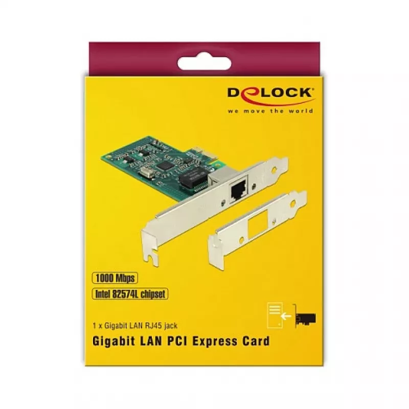 Tarjeta de red DeLOCK 89943 interna Ethernet 1000 Mbit/s