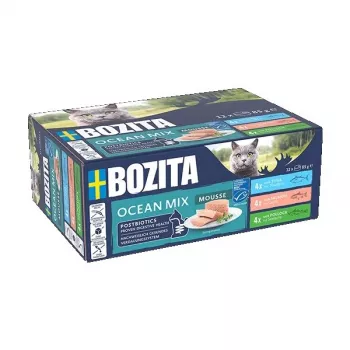 Bozita Mousse Mixed Ocean comida húmeda para gatos 12x85 g