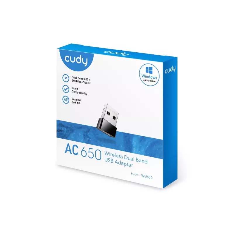 Cudy WU650 tarjeta de red WLAN 433 Mbit/s
