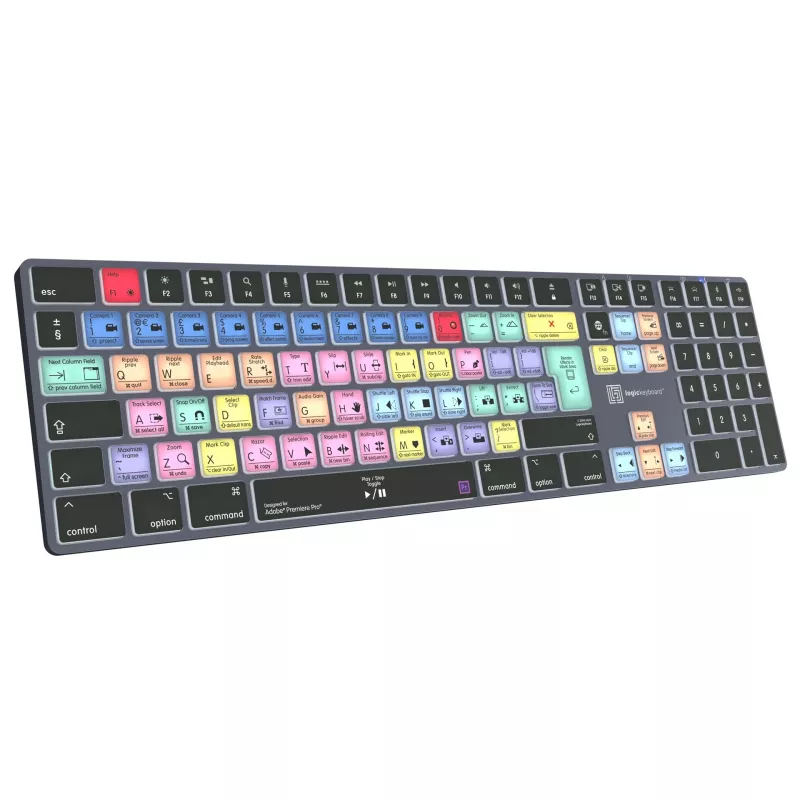 Logickeyboard LKB-PPROCC-TM-UK Adobe Premiere Pro CC Titan teclado, distribución UK, Mac