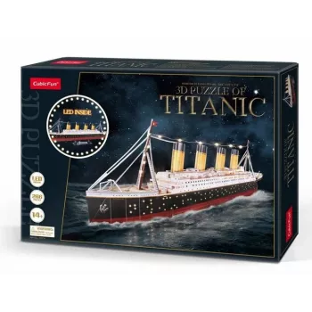 Puzle 3D CubicFun Titanic LED