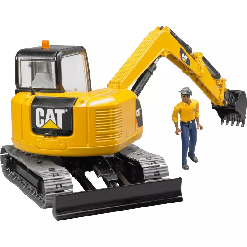 Brudder CAT miniexcavadora con operario