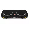 Placa de cocina Mesko Home MS 6509, Negra, Encimera, Placa cerrada, 2 zona(s)