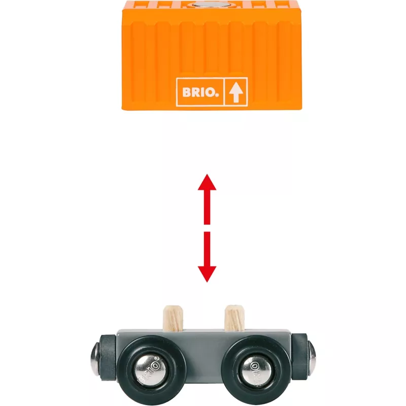 Tren BRIO Three-Wagon Cargo Train