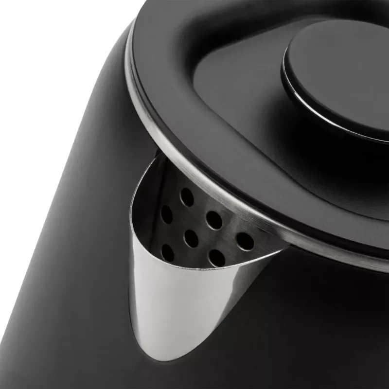 Jata JEHA1575 hervidor eléctrico, 1,7 l, 1500 W, 5 ajustes de temperatura, negro/acero inoxidable