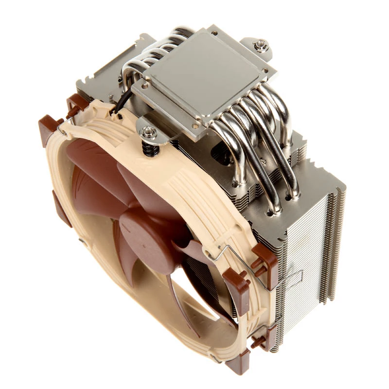 Componente de refrigeración para ordenador Noctua NH-U14S disipador de procesador 12 cm marrón, acero inoxidable