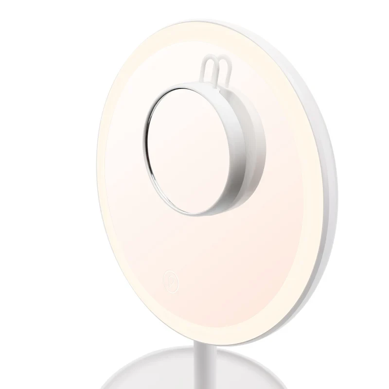 Espejo de maquillaje LED independiente ETA Fenité redondo 20 cm, control táctil, USB, batería LiPo integrada