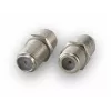 Sbox AD.F-F adaptador de conector F, F hembra a F hembra, zinc, plateado