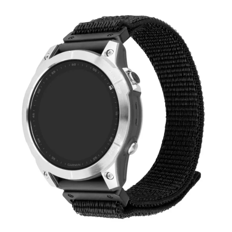 Correa deportiva de repuesto 22 mm para Garmin QuickFit de FIXED – 160–210 mm, negra