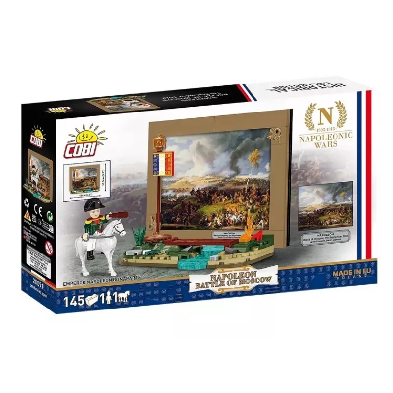 Set de construcción Cobi Batalla de Moscú de Napoleón 145 piezas maqueta histórica diorama