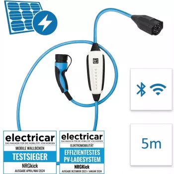 Estación de carga NRGkick 32A Pure con GSM, GPS y WLAN, cable de 5 m