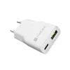 Fuente de alimentación NATEC Ribera NUC-2376 — 1× USB-A, 1× USB-C, salida 3 A