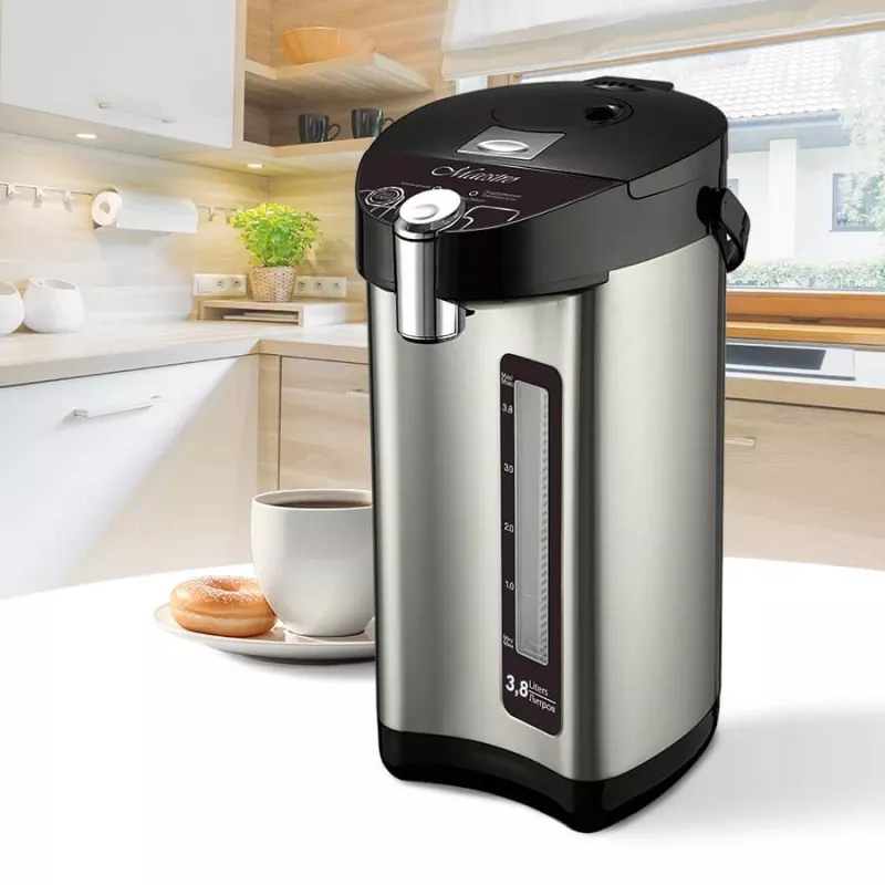 Termo Feel-Maestro MR-081, 3,8 l, plata, negro