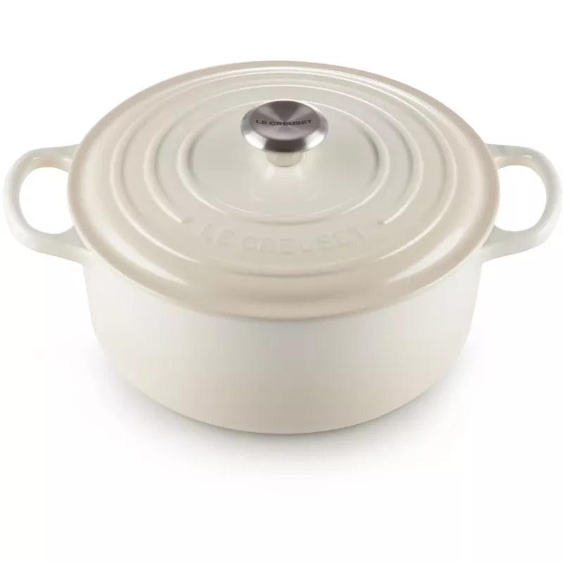 Cocotte redonda Le Creuset Signature 26 cm Meringue (21177267164430)