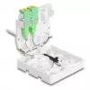 Caja de conexión de fibra óptica DELOCK 2 x SC/APC simplex con set de cable drop G.657.A1 de 30 m