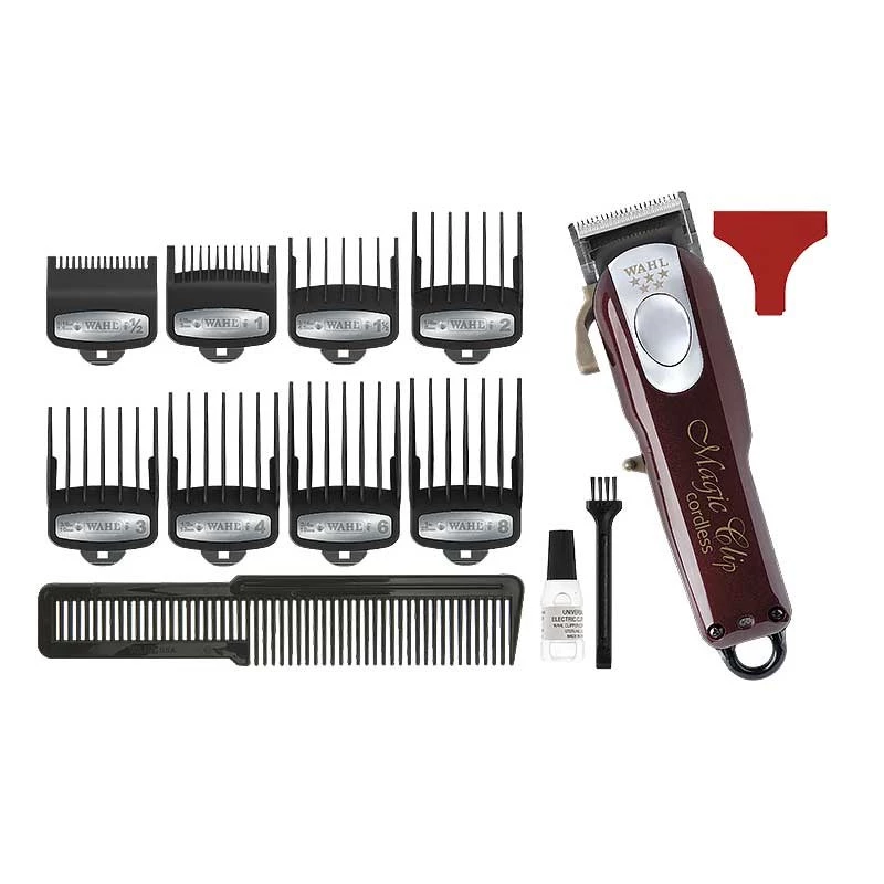 Wahl Cordless Magic Clip Burgundy Cortapelos 0,8–2,5 mm