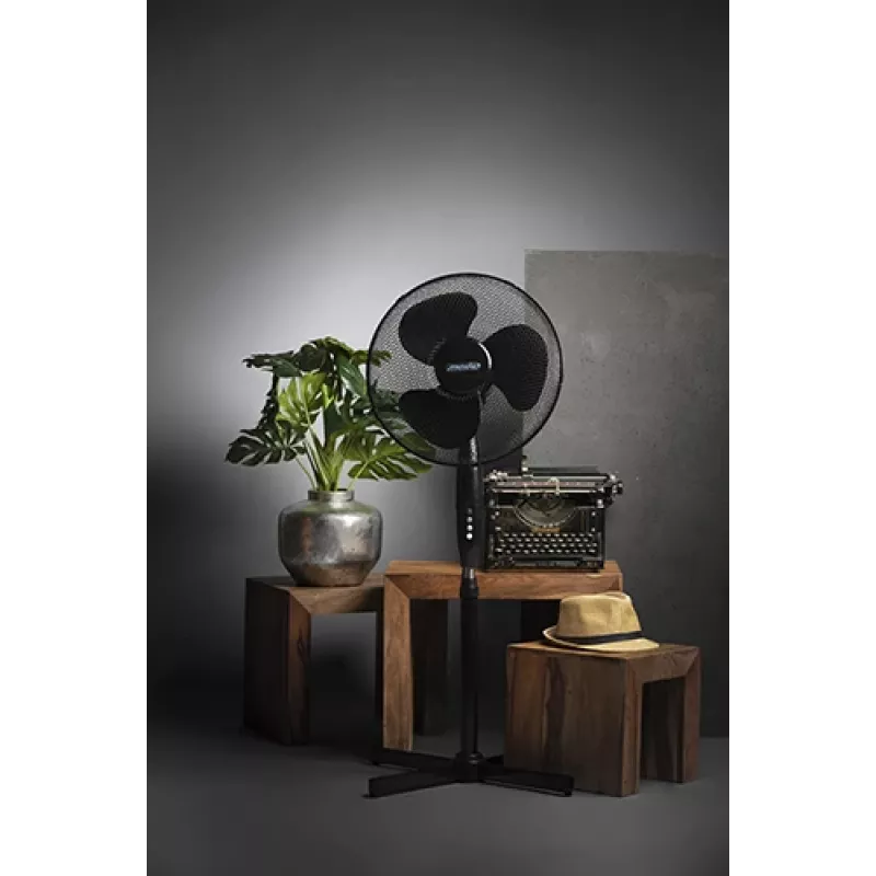 Mesko | Ventilador | MS 7311 | Ventilador de pie | Negro | Diámetro 40 cm | Número de velocidades 3 | Oscilación | 45 W