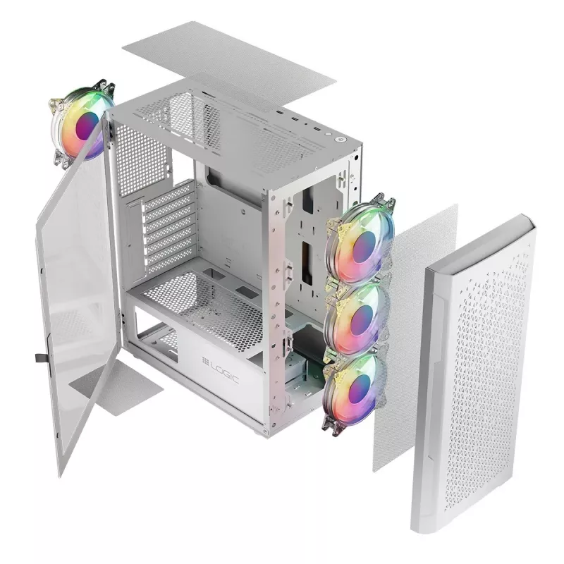 Carcasa Logic ARAMIS ARGB MINIDI USB 3.0 Blanca
