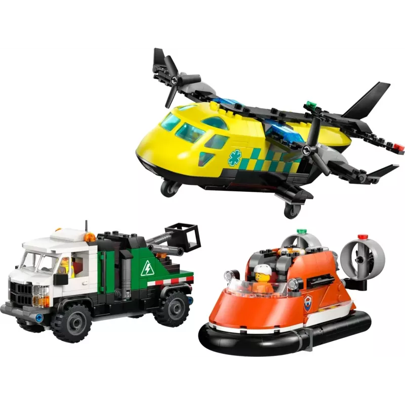 LEGO CITY 60505 Avión, camión de servicio y aerodeslizador