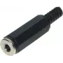 ShiverPeaks 22220511 (51110) acoplador jack mono de 3,5 mm, de 2 polos, carcasa de plástico