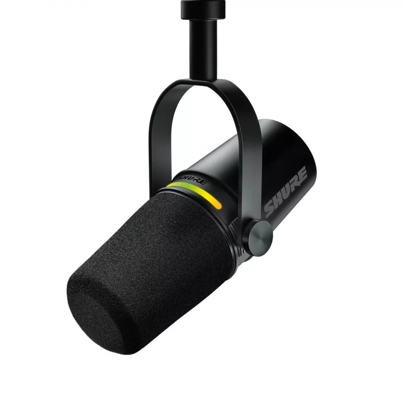 Shure MV7+-K - Micrófono para locución y canto con conexión XLR/USB-C, negro