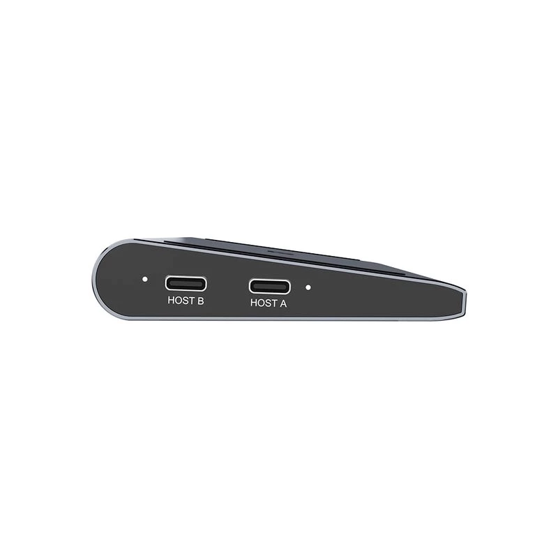 KVM-Switch Unitek D1106AGY01 Estación de acoplamiento USB-C Triple 4K con KVM, 3x USB-A, 5x USB-C, HDMI×2, DP×1, RJ-45, lector SD, 3840×2160@60Hz, Aluminio
