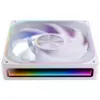 Ventilador de caja Jonsbo ZA-140W PWM ARGB de 140 mm, blanco, Infinity Mirror