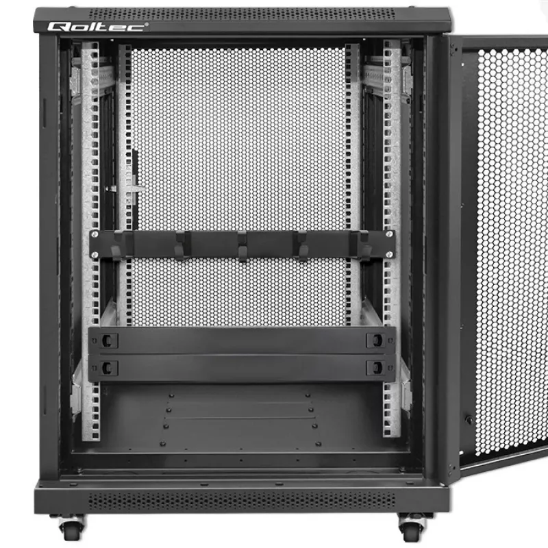 Organizador de cables QOLTEC 54515 1U para racks de 19 pulgadas