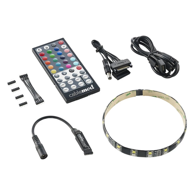 Tira de luz LED universal CableMod CM-LED-30-D30RGBW-RK 300 mm para interiores