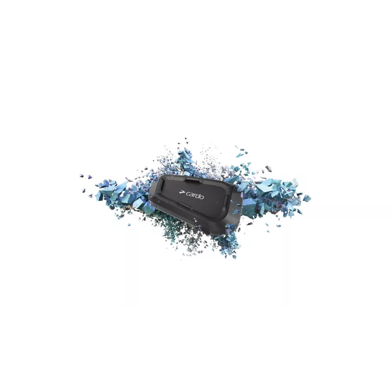 Cardo Spirit HD intercomunicador para moto 2 canales 600 m negro