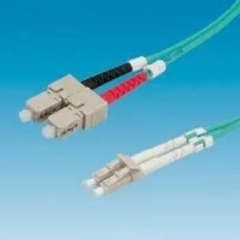 Cable de fibra óptica VALUE 50/125µm OM3, LC/SC, turquesa 3m (21.99.8713)