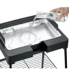 Parrilla eléctrica Severin PG 8568 2200 W negra superficie de cocción rectangular