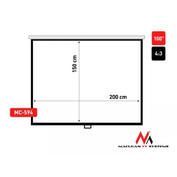 Pantalla de proyección Maclean MC-594 2,54 m (100