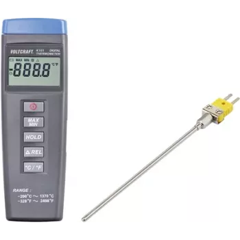 VOLTCRAFT K101 + TP 200 termómetro -200 a +1370 °C sonda Type K