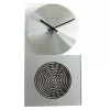 NeXtime Reloj 3028 OP, 16x30,2 cm, pared, cristal, plateado