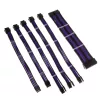 Kolink Core Adept Kit de Extensión de Cables Trenzados - Jet Negro/Titán Morado