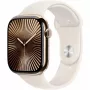 APPLE Watch Series 10 GPS + Cellular 46 mm Caja de titanio oro con correa deportiva Starlight – S/M