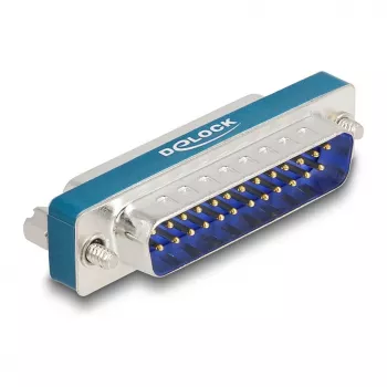 Filtro antiparasitario RF/EMI DeLOCK D-Sub de 25 contactos macho a hembra paso bajo inductivo