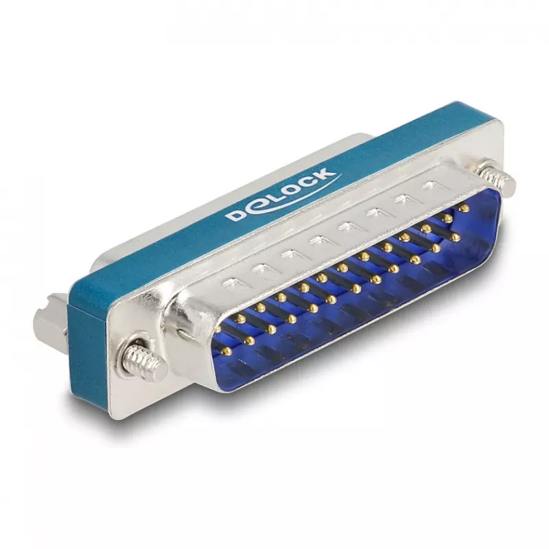 Filtro antiparasitario RF/EMI DeLOCK D-Sub de 25 contactos macho a hembra paso bajo inductivo