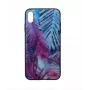 Funda protectora de cristal Tellur para iPhone XS Max con diseño de palmeras impreso