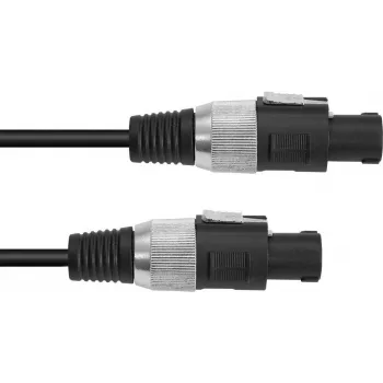 Cable de altavoz Omnitronic 3022110M, conductor 2x1,5 mm², 5 m, negro