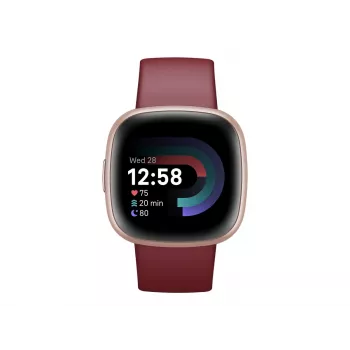 Versa 4 | Smartwatch | NFC | GPS (satélite) | AMOLED | pantalla táctil | monitorización de actividad 24/7 | resistente al agua | Bluetooth | Wi-Fi | rojo remolacha/cobre rosa