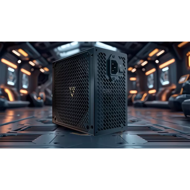 Fuente de alimentación MODECOM VOLCANO HEX GOLD 750W, 80 PLUS Gold, ATX 3.1, modular, ventilador de 14 cm