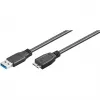 Cable USB-A a Micro-USB-B GOOBAY 95026 — 1,8 m, conector macho a conector macho, negro