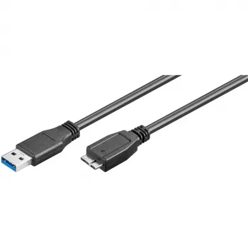 Cable USB-A a Micro-USB-B GOOBAY 95026 — 1,8 m, conector macho a conector macho, negro