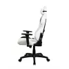 Silla gaming Arozzi Torretta SoftPU — blanco, revestimiento Soft-PU, reposabrazos ajustables, respaldo reclinable