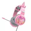 Auriculares gaming HAVIT Gamenote H2233D RGB — circumaurales, con cable, rosa