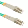 Qoltec - Cable de conexión - multimodo LC/UPC (M) a multimodo LC/UPC (M) - 1 m - fibra óptica - dúplex - 50/125 micrómetros - OM3 - libre de halógenos