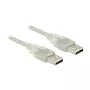 Cable USB DeLOCK 83888 USB 2.0 1,5 m transparente